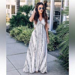 ISO!!!!!!!!!!!!!!!!!👀.              Vici halter top tie maxi dress